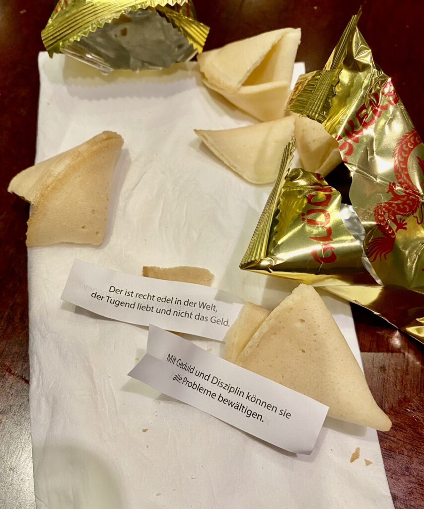 Glückskekes mit Weisheiten